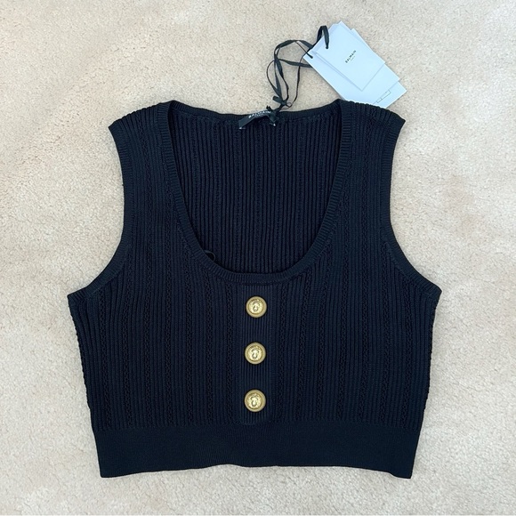 NEW Balmain Crop Top - Picture 2 of 7